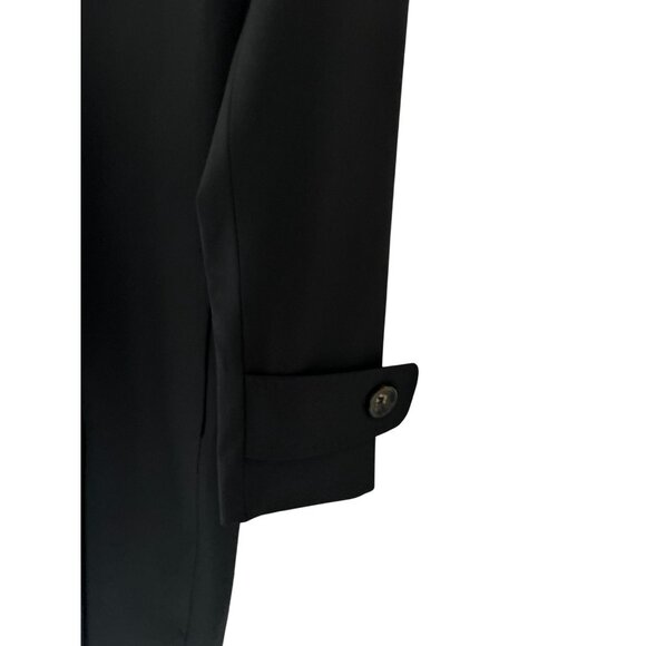 Cinzia Rocca Icons Black Double-Breasted Wool Blend Coat Womens Size 6 Elegant T - Picture 12 of 14